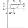 Раковина GEBERIT XENO² 140 см 500.276.00.1