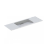 Раковина подвесная GEBERIT ONE 120 см 500.392.01.1 заслонка глянцевый хром
